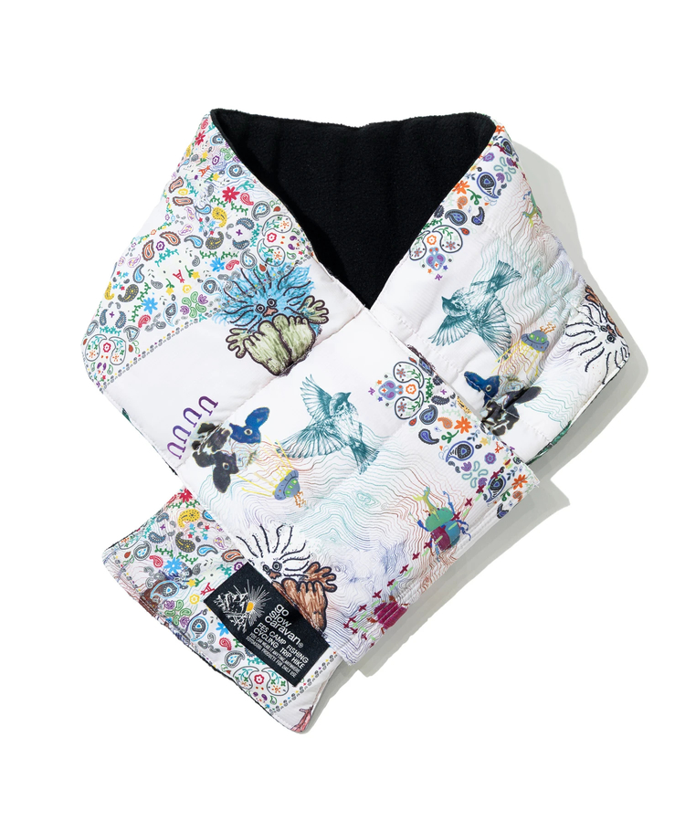 go slow caravan(ゴースローキャラバン) |総柄中綿キルティングマフラー