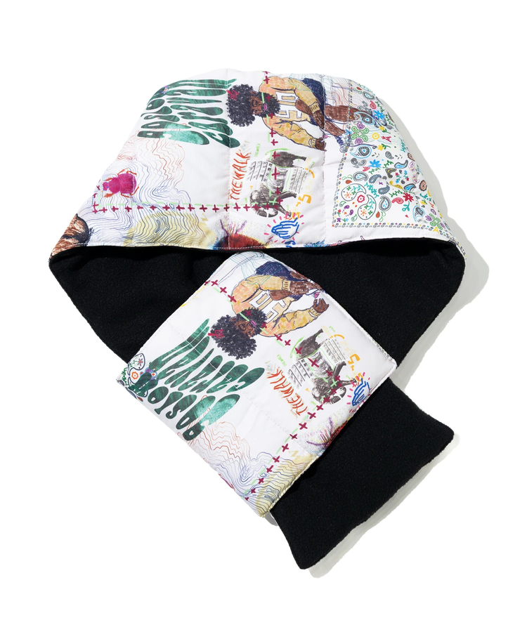 go slow caravan(ゴースローキャラバン) |総柄中綿キルティングマフラー