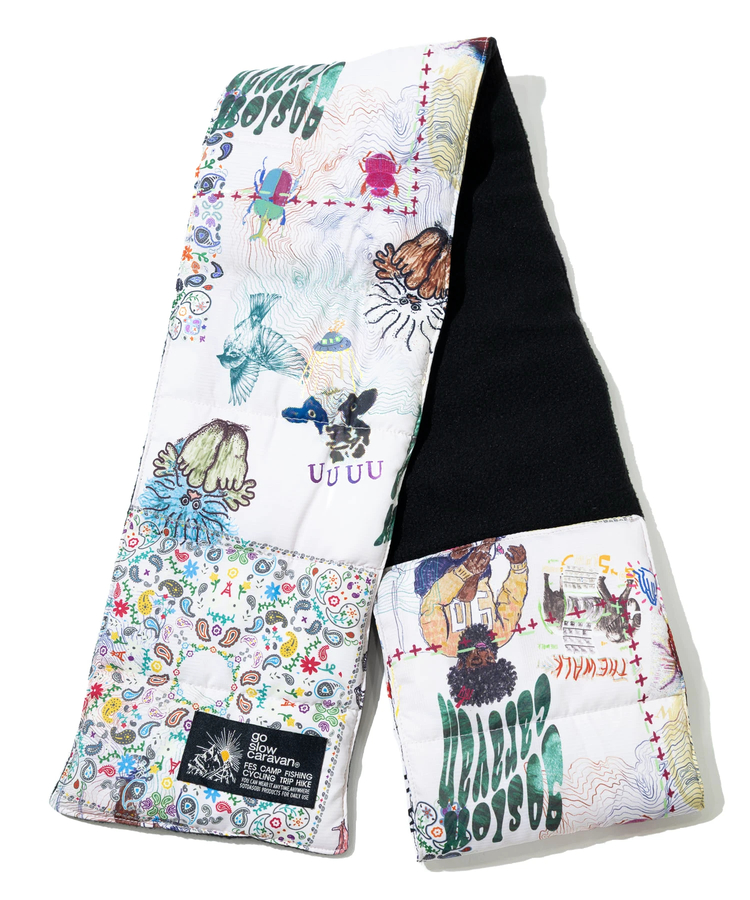 go slow caravan(ゴースローキャラバン) |総柄中綿キルティングマフラー