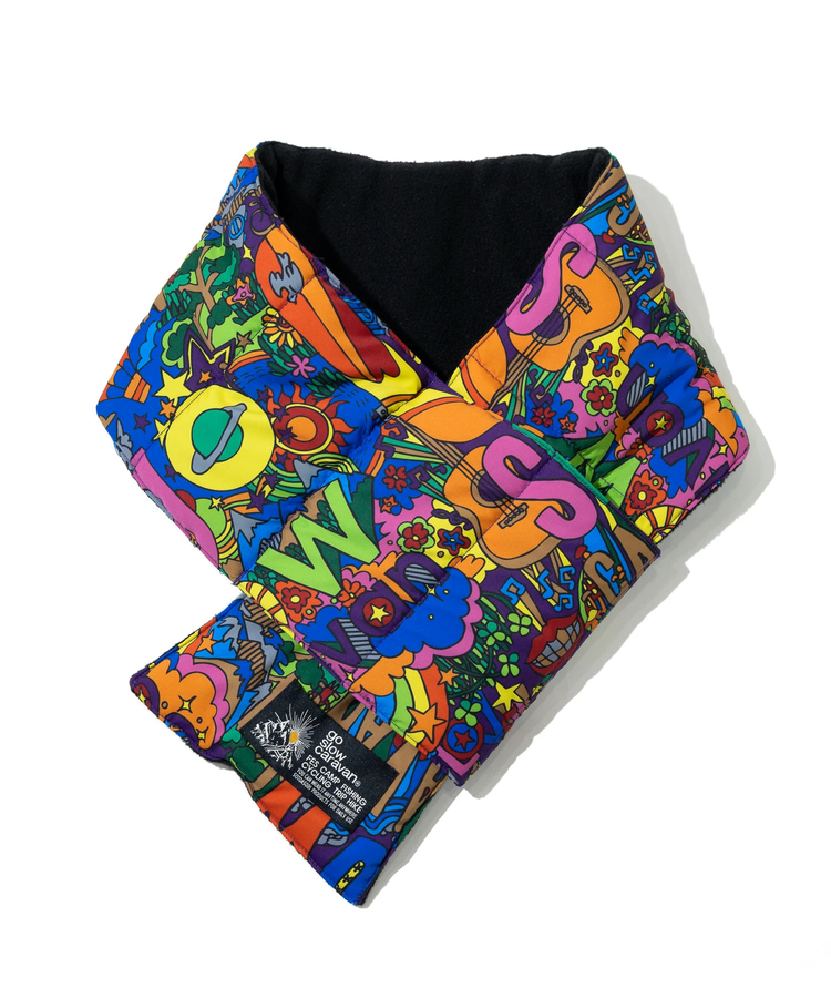 go slow caravan(ゴースローキャラバン) |総柄中綿キルティングマフラー