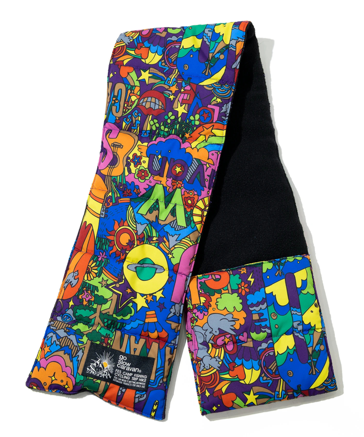 go slow caravan(ゴースローキャラバン) |総柄中綿キルティングマフラー