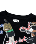 go slow caravan(ゴースローキャラバン) |modem design/モデムデザイン 総柄おじさんロンTee-1 (MENS)