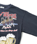 go slow caravan(ゴースローキャラバン) |modem design/モデムデザイン 総柄おじさんロンTee-2 (MENS)