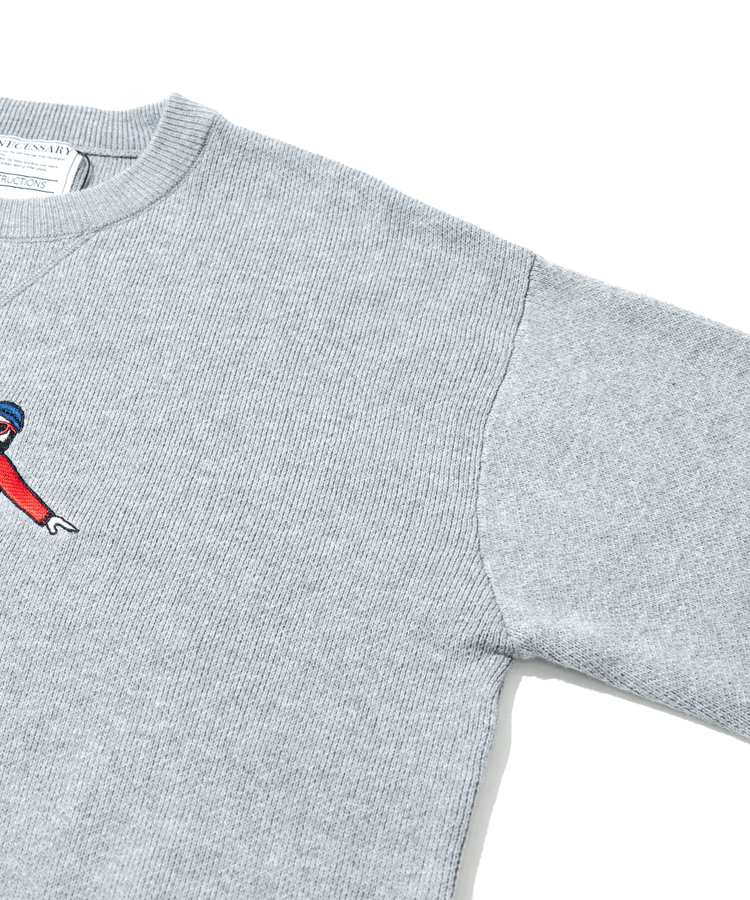 go slow caravan(ゴースローキャラバン) |modem design/モデムデザイン トリオおじさんニット (MENS)