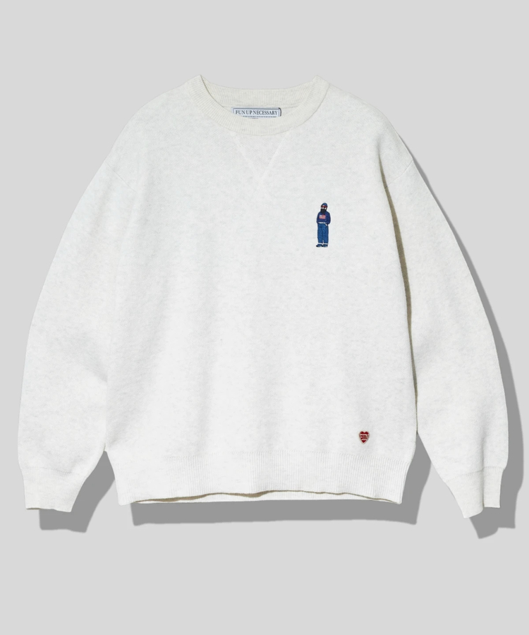 go slow caravan(ゴースローキャラバン) |modem design/モデムデザイン おじさんニット (MENS)