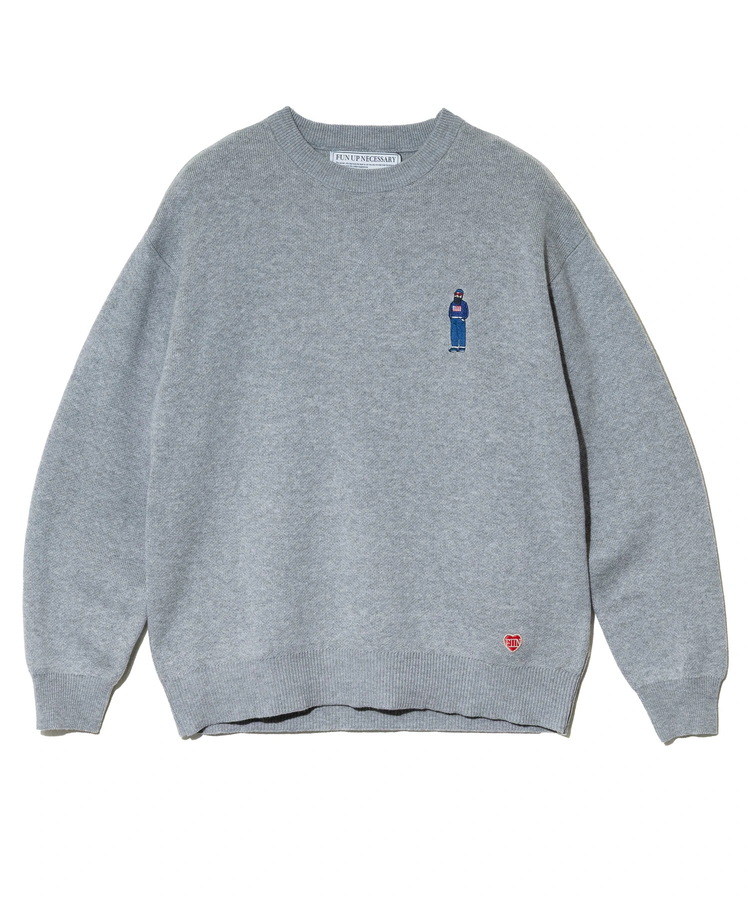 go slow caravan(ゴースローキャラバン) |modem design/モデムデザイン おじさんニット (MENS)