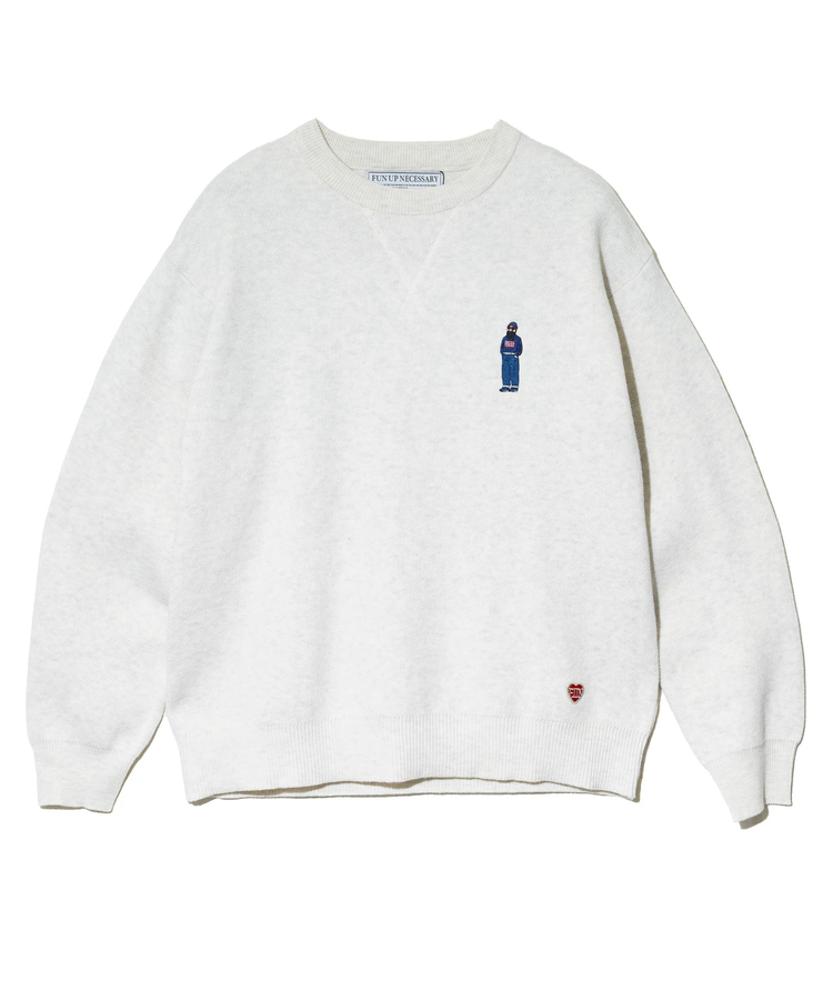 go slow caravan(ゴースローキャラバン) |modem design/モデムデザイン おじさんニット (MENS)