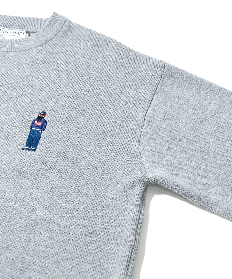 go slow caravan(ゴースローキャラバン) |modem design/モデムデザイン おじさんニット (MENS)