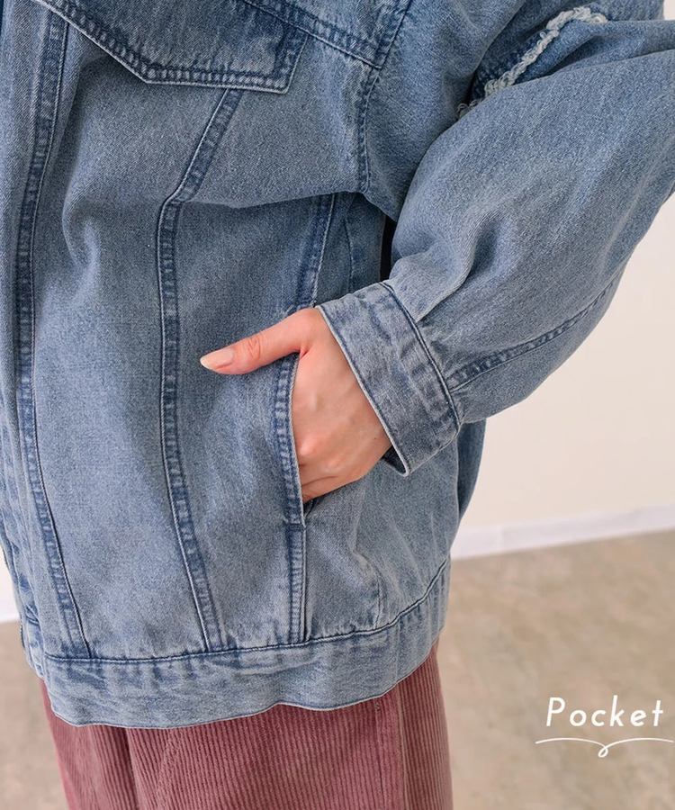 mililopiulu/ミリロピュール ケミカルデニム裏毛フーディーパーカー