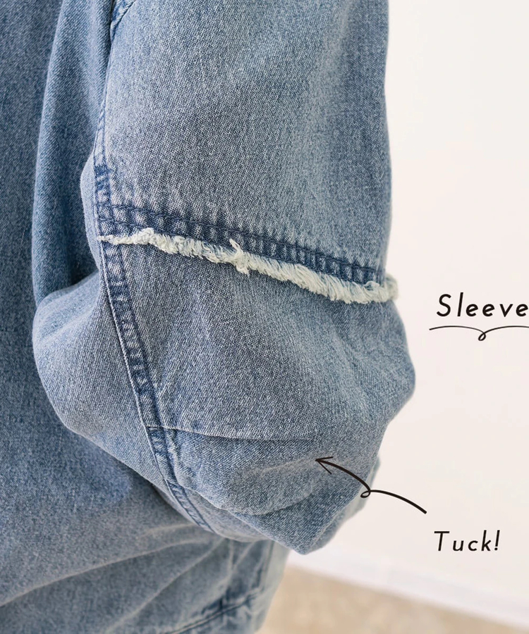 mililopiulu/ミリロピュール ケミカルデニム裏毛フーディーパーカー