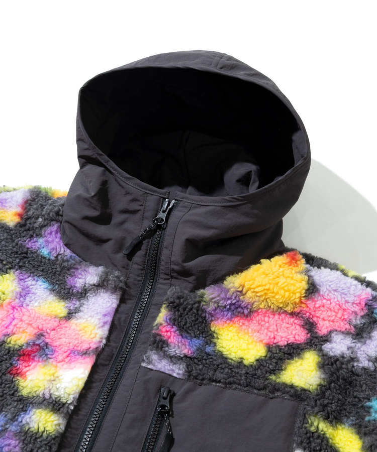 KAKELA&TRANQUIL/カケラ＆トランクイル サイケボアフードZIPブルゾン