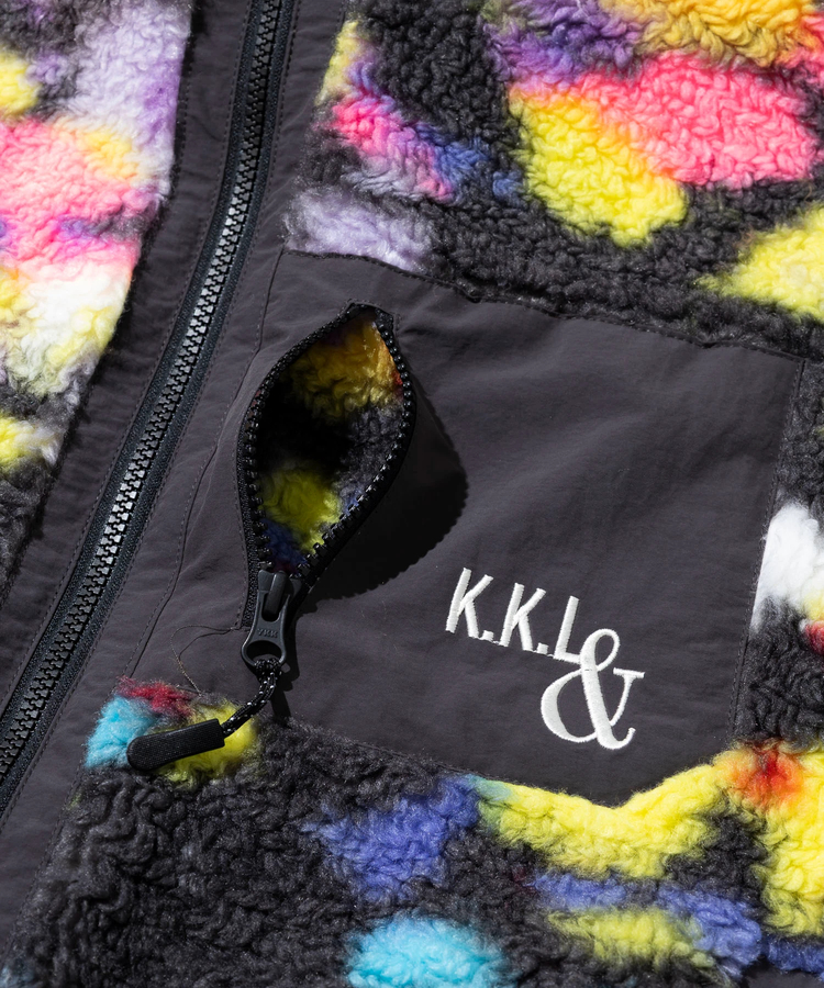 KAKELA&TRANQUIL/カケラ＆トランクイル サイケボアフードZIPブルゾン