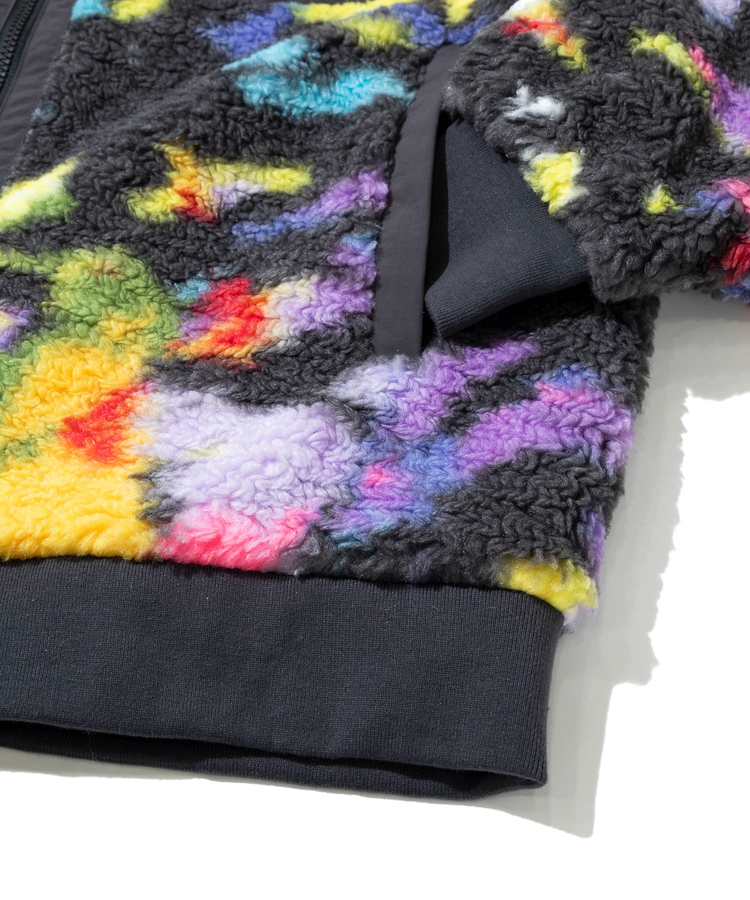 KAKELA&TRANQUIL/カケラ＆トランクイル サイケボアフードZIPブルゾン