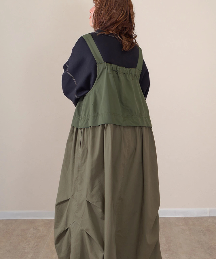 mililopiulu/ミリロピュール ビッグポケットワークジャンスカ (WOMENS