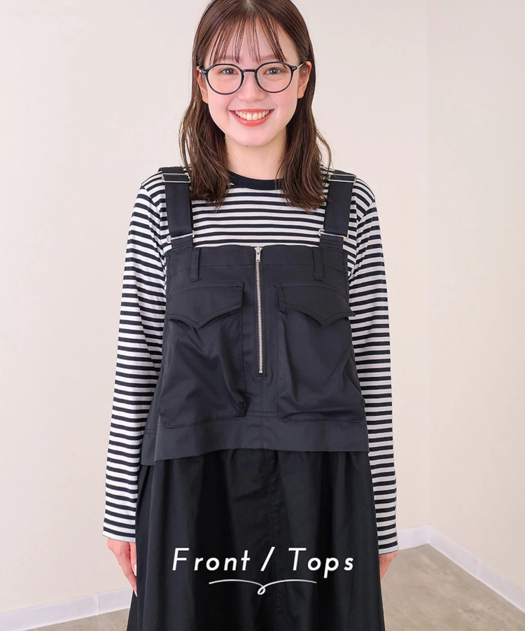 mililopiulu/ミリロピュール ビッグポケットワークジャンスカ (WOMENS