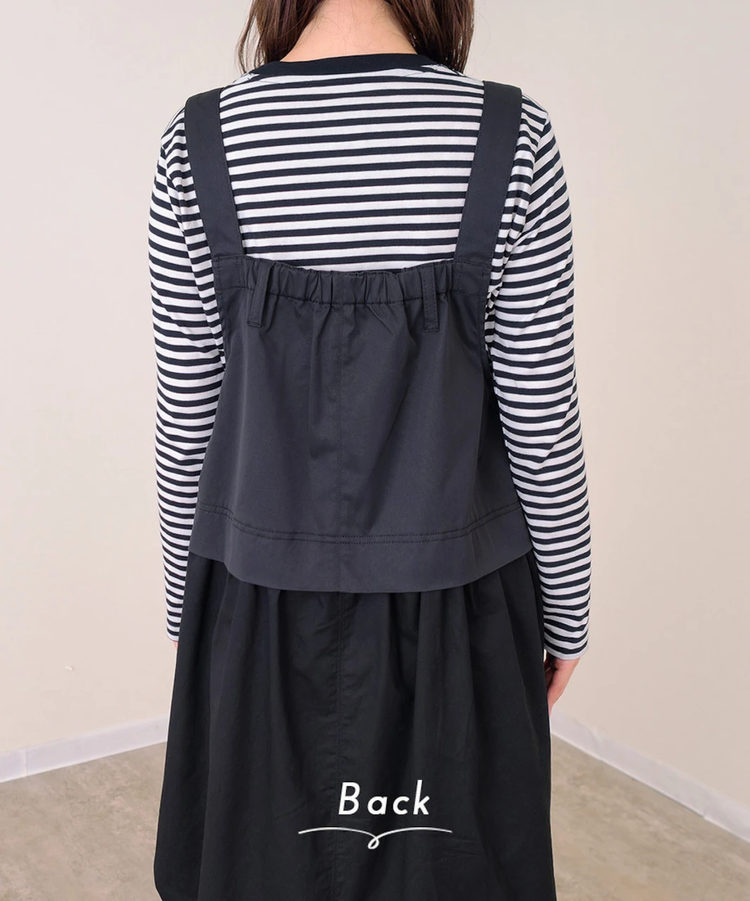 mililopiulu/ミリロピュール ビッグポケットワークジャンスカ (WOMENS