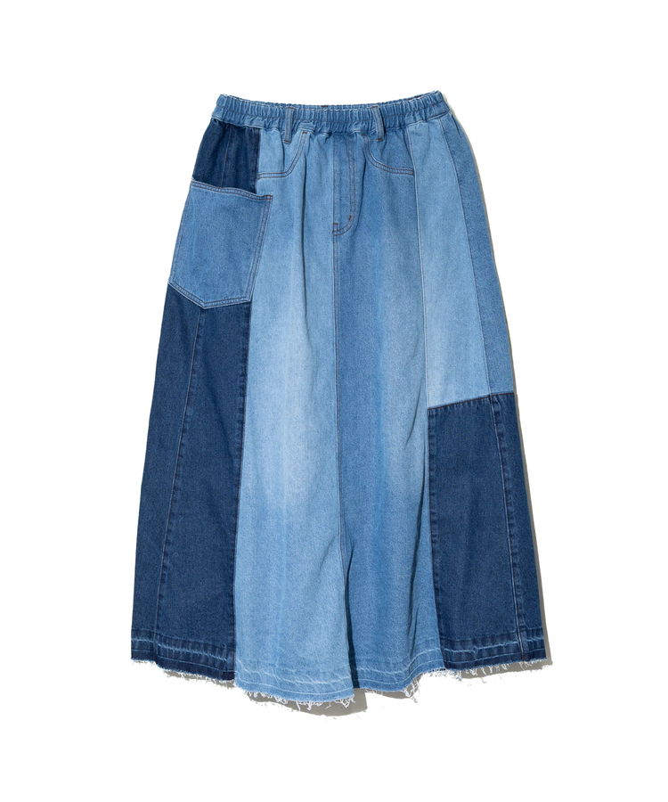 mililopiulu/ミリロピュール リメイクイージーデニムスカート (WOMENS