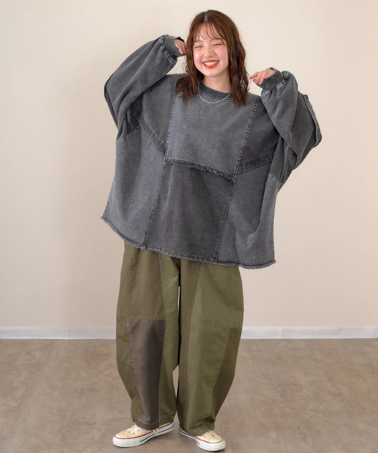 mililopiulu/ミリロピュール ツギハギナッツパンツ (WOMENS