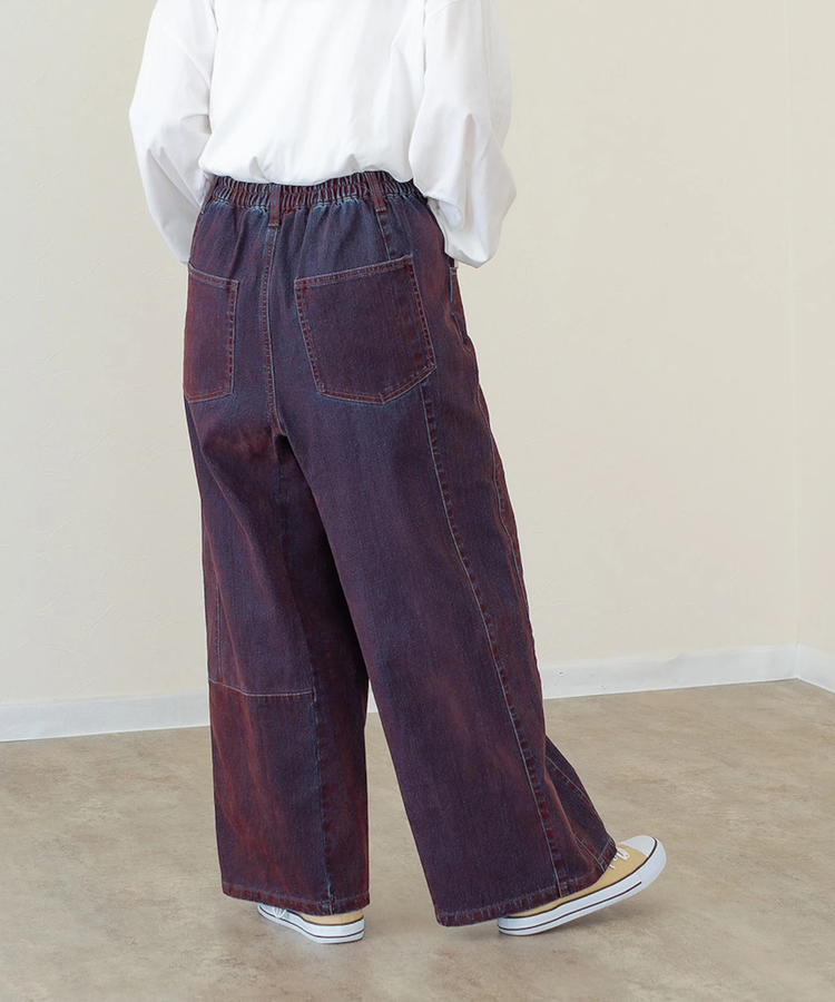 Mili Plus/ミリプラス フロッキーイージーデニムパンツ (WOMENS