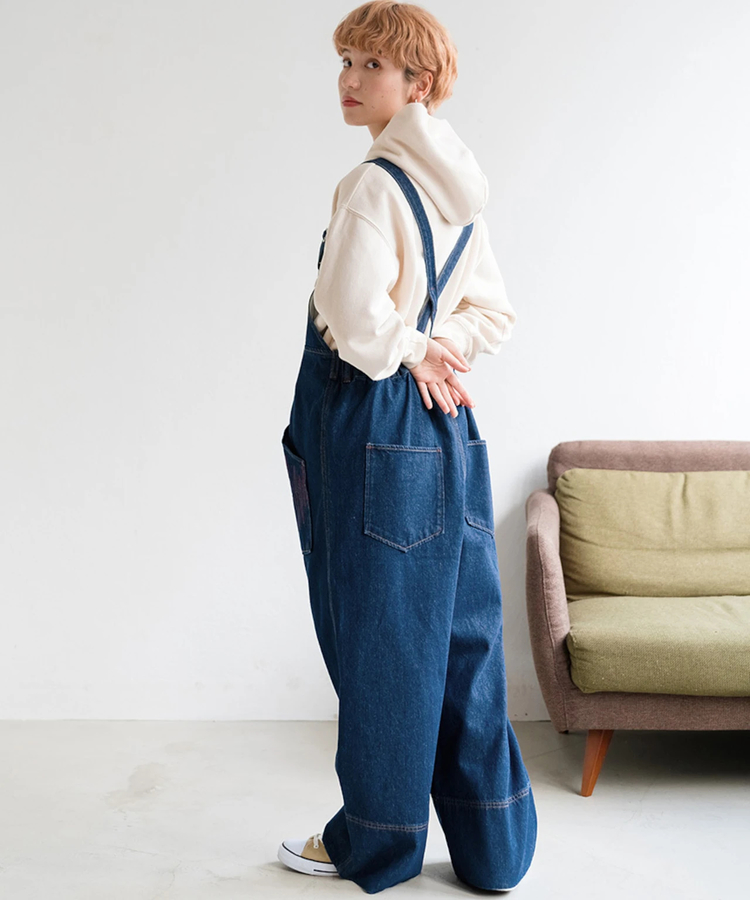 花ママさん専用　Misayo ラクテロサロペット チャコール　Lサイズ 花ママさん専用 Misayo ラクテロサロペット チャコール Lサイズ