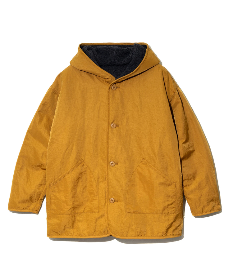 GENTIL/ジャンティー ナイロンxボアリバーシブルジャケット (WOMENS