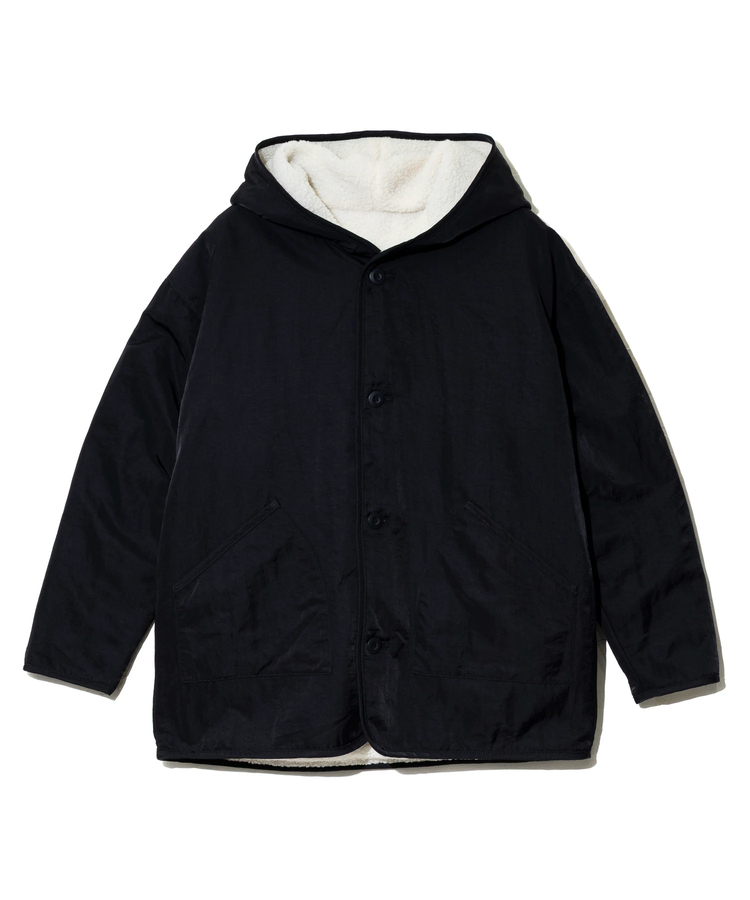 GENTIL/ジャンティー ナイロンxボアリバーシブルジャケット