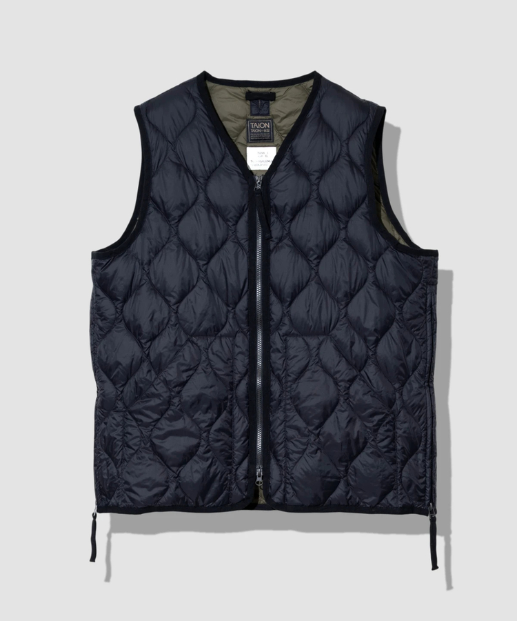 go slow caravan(ゴースローキャラバン) |TAION/タイオン MILITARY V-NECK W-ZIP DOWN VEST《SOFT SHELL》(MENS)