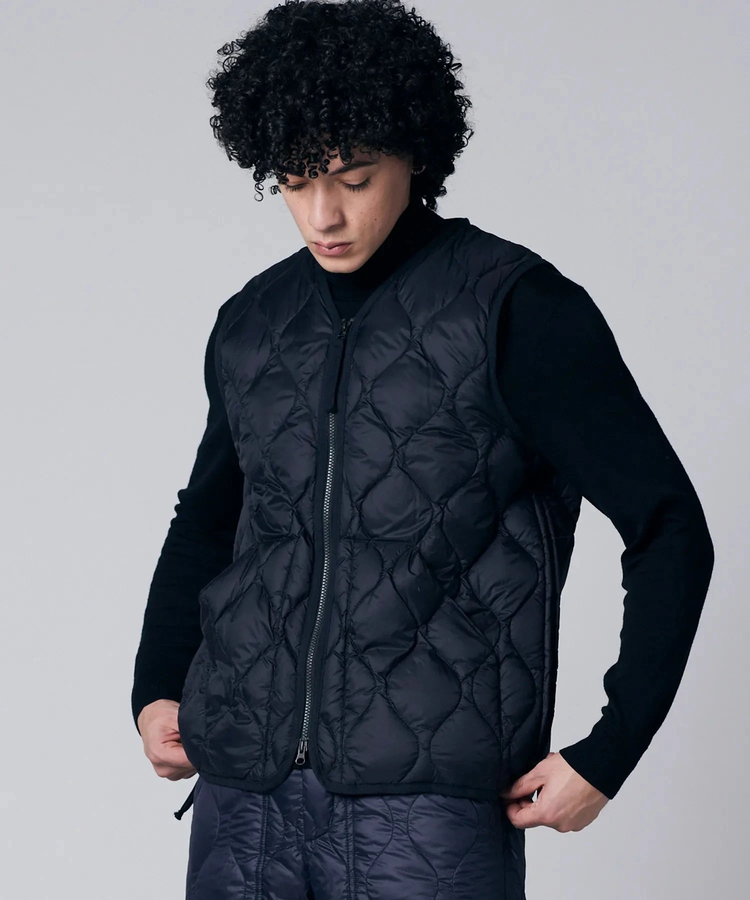 go slow caravan(ゴースローキャラバン) |TAION/タイオン MILITARY V-NECK W-ZIP DOWN VEST《SOFT SHELL》(MENS)