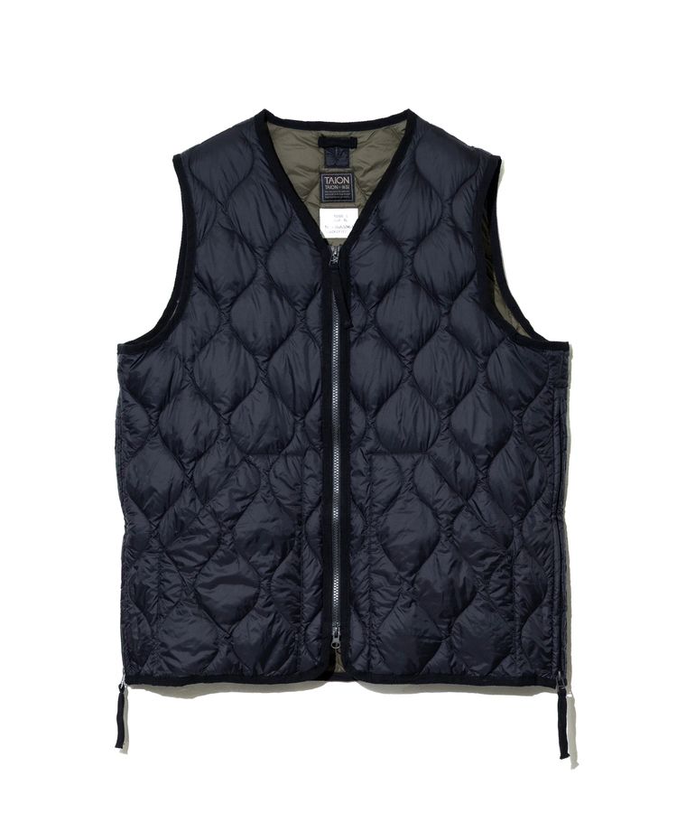 go slow caravan(ゴースローキャラバン) |TAION/タイオン MILITARY V-NECK W-ZIP DOWN VEST《SOFT SHELL》(MENS)