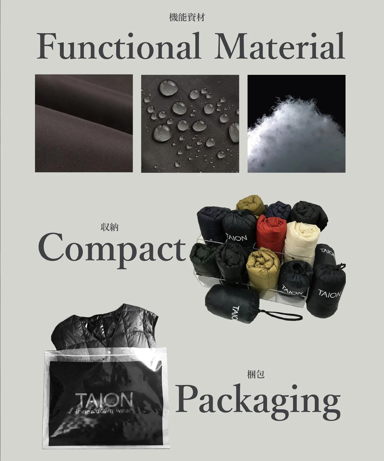 go slow caravan(ゴースローキャラバン) |TAION/タイオン WORK W-ZIP LIB DOWN JACKET (MENS)