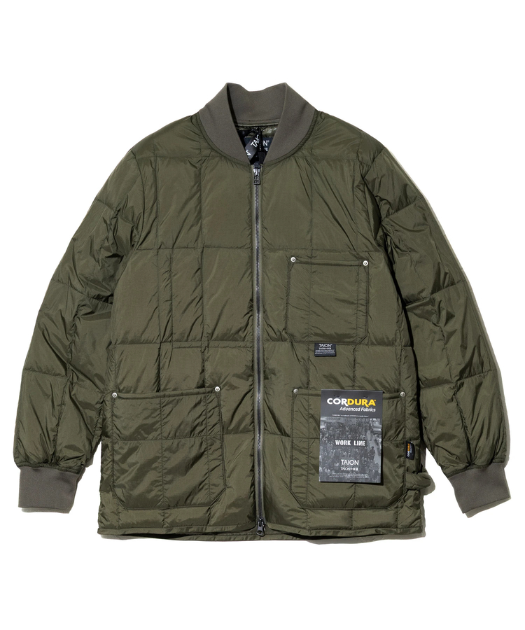 go slow caravan(ゴースローキャラバン) |TAION/タイオン WORK W-ZIP LIB DOWN JACKET (MENS)