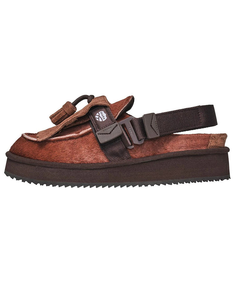 go slow caravan(ゴースローキャラバン) |SHAKA/シャカ MOC MULE TASSEL COWHAIR (WOMENS)