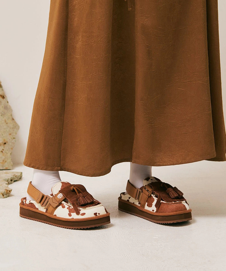 go slow caravan(ゴースローキャラバン) |SHAKA/シャカ MOC MULE TASSEL COWHAIR (WOMENS)