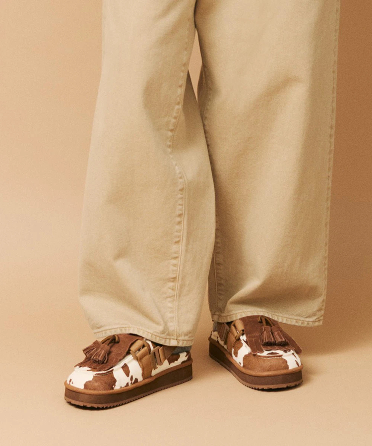 go slow caravan(ゴースローキャラバン) |SHAKA/シャカ MOC MULE TASSEL COWHAIR (WOMENS)