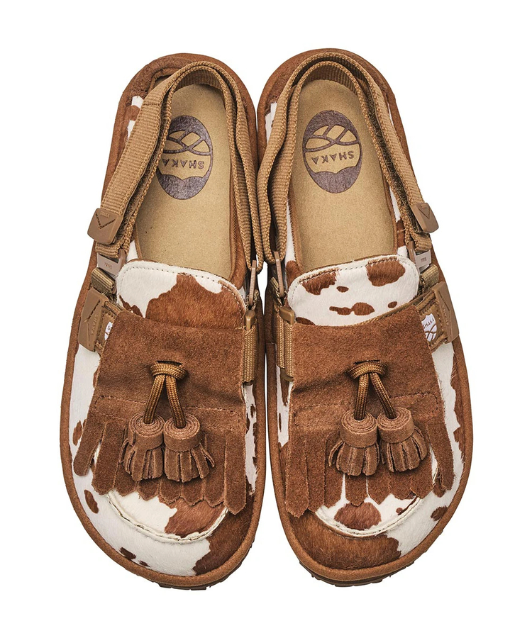 go slow caravan(ゴースローキャラバン) |SHAKA/シャカ MOC MULE TASSEL COWHAIR (WOMENS)