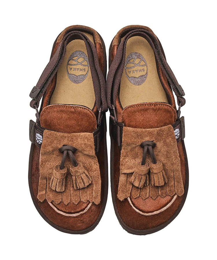 go slow caravan(ゴースローキャラバン) |SHAKA/シャカ MOC MULE TASSEL COWHAIR (WOMENS)