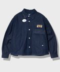 go slow caravan(ゴースローキャラバン) |【GSC別注】FREE RAGE/フリーレイジ 10oz DENIM CPOシャツ ‐One Year Later ver‐ (MENS)