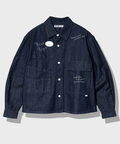 go slow caravan(ゴースローキャラバン) |【GSC別注】FREE RAGE/フリーレイジ 10oz DENIM CPOシャツ Play Work ver‐ (MENS)