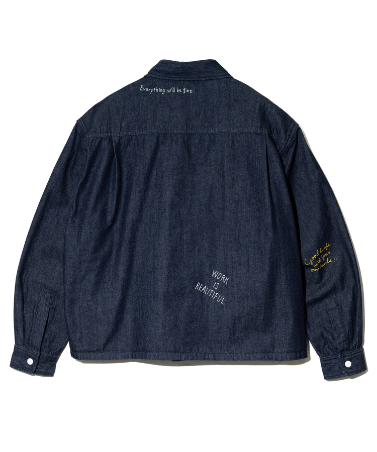 go slow caravan(ゴースローキャラバン) |【GSC別注】FREE RAGE/フリーレイジ 10oz DENIM CPOシャツ Play Work ver‐ (MENS)