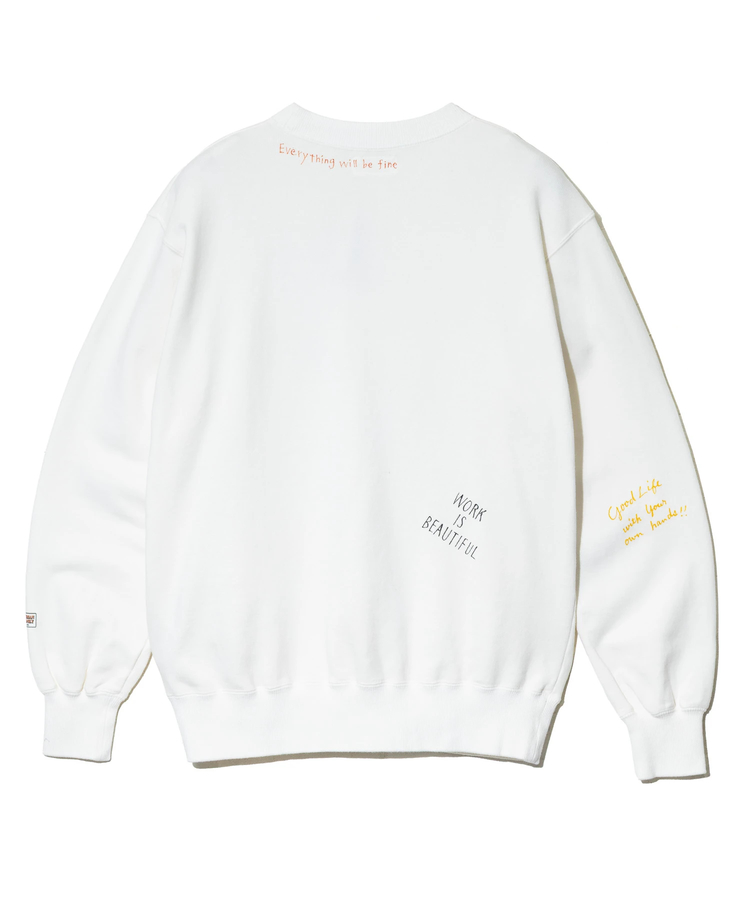 go slow caravan(ゴースローキャラバン) |FREE RAGE/フリーレイジ ハンドクラフトクルースウェット《Hand Drawing》 (MENS)