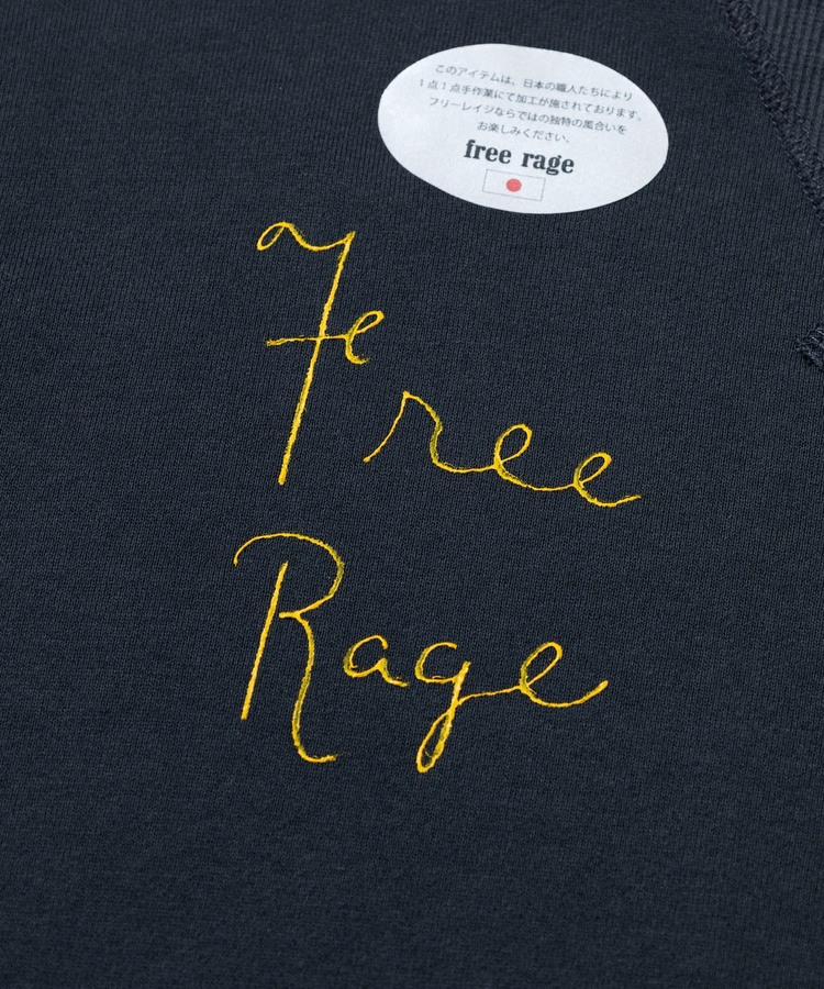go slow caravan(ゴースローキャラバン) |FREE RAGE/フリーレイジ ハンドクラフトクルースウェット《Hand Drawing》 (MENS)