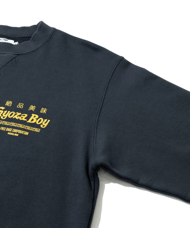 go slow caravan(ゴースローキャラバン) |FREE RAGE/フリーレイジ クラシッククルースウェット《Gyoza Boy vol.1》 (MENS)