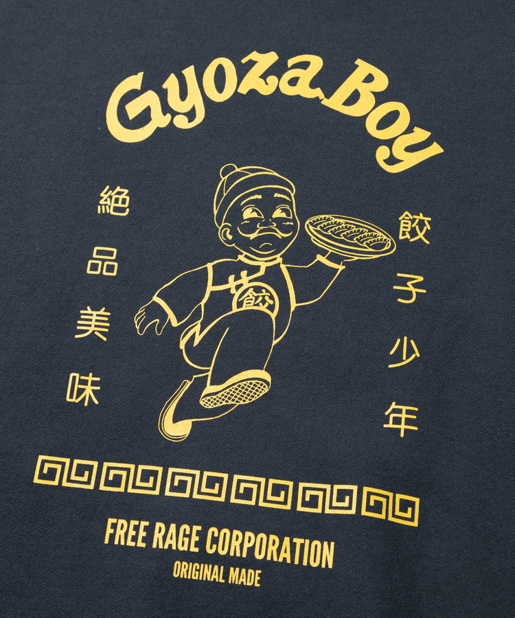 go slow caravan(ゴースローキャラバン) |FREE RAGE/フリーレイジ クラシッククルースウェット《Gyoza Boy vol.1》 (MENS)