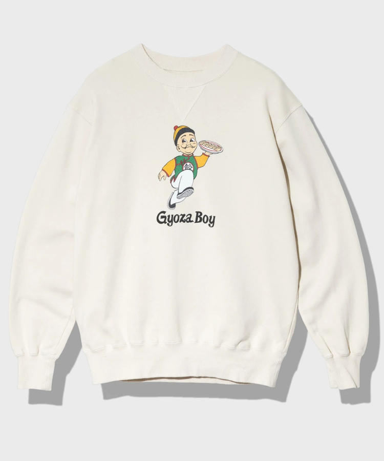 go slow caravan(ゴースローキャラバン) |FREE RAGE/フリーレイジ クラシッククルースウェット《Gyoza Boy vol.2》 (MENS)