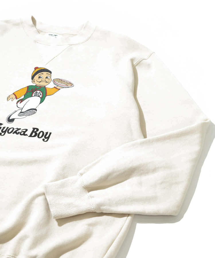 go slow caravan(ゴースローキャラバン) |FREE RAGE/フリーレイジ クラシッククルースウェット《Gyoza Boy vol.2》 (MENS)