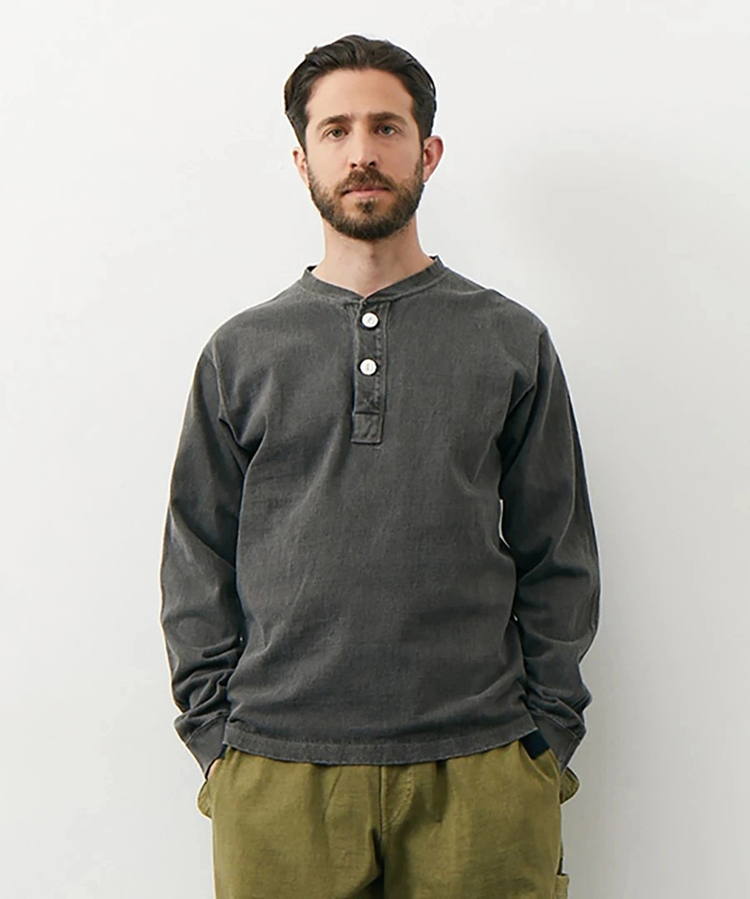 go slow caravan(ゴースローキャラバン) |GOOD ON/グッドオン LS HEAVY HENLEY TEE (MENS)
