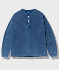 go slow caravan(ゴースローキャラバン) |GOOD ON/グッドオン LS HEAVY HENLEY TEE INDIGO SHAVE (MENS)