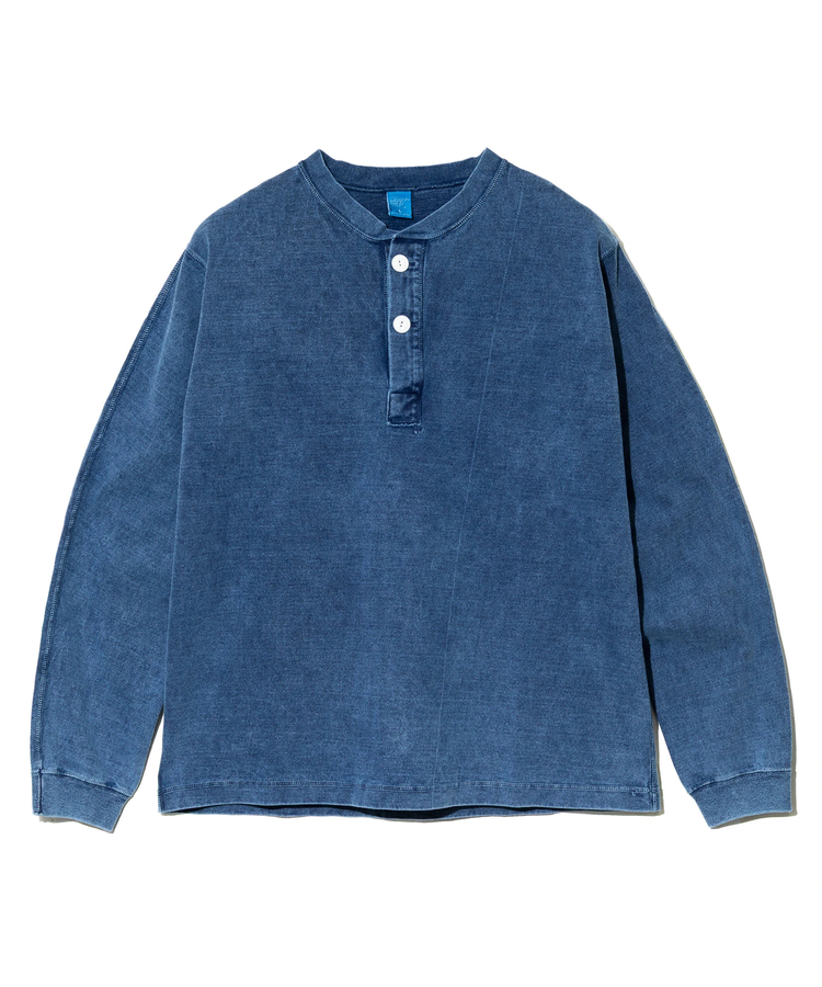 go slow caravan(ゴースローキャラバン) |GOOD ON/グッドオン LS HEAVY HENLEY TEE INDIGO SHAVE (MENS)