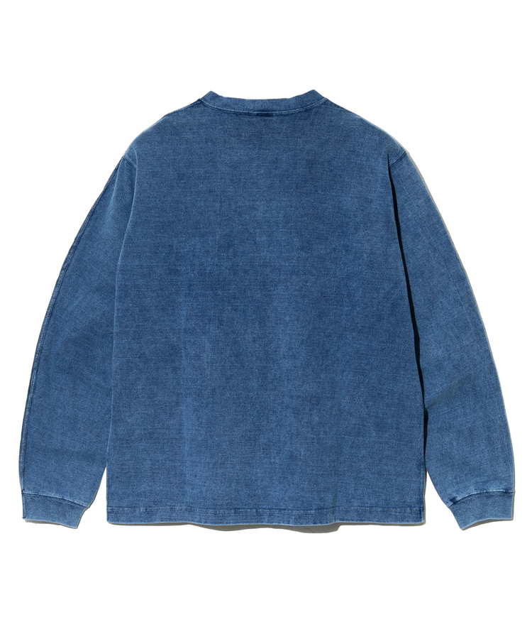 go slow caravan(ゴースローキャラバン) |GOOD ON/グッドオン LS HEAVY HENLEY TEE INDIGO SHAVE (MENS)