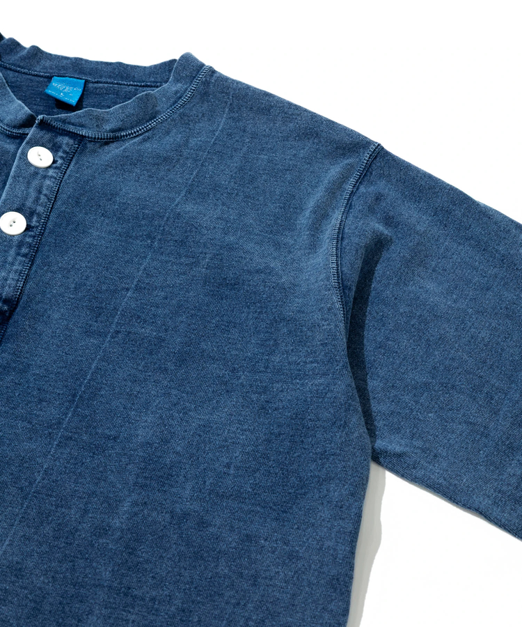 go slow caravan(ゴースローキャラバン) |GOOD ON/グッドオン LS HEAVY HENLEY TEE INDIGO SHAVE (MENS)